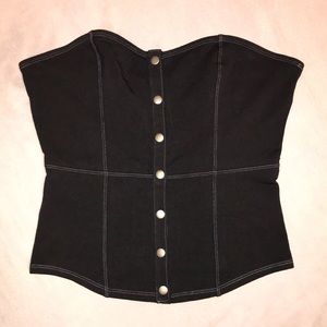 Express One Eleven Tube Top, Sz M, Blk, NWT!